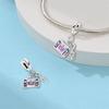 Romantic Music Charms Beads 925 Silver Piano Violin Red Guitar Punk Saxophone Pendants Fit Qikaola Bracelet DIY Jewelry
