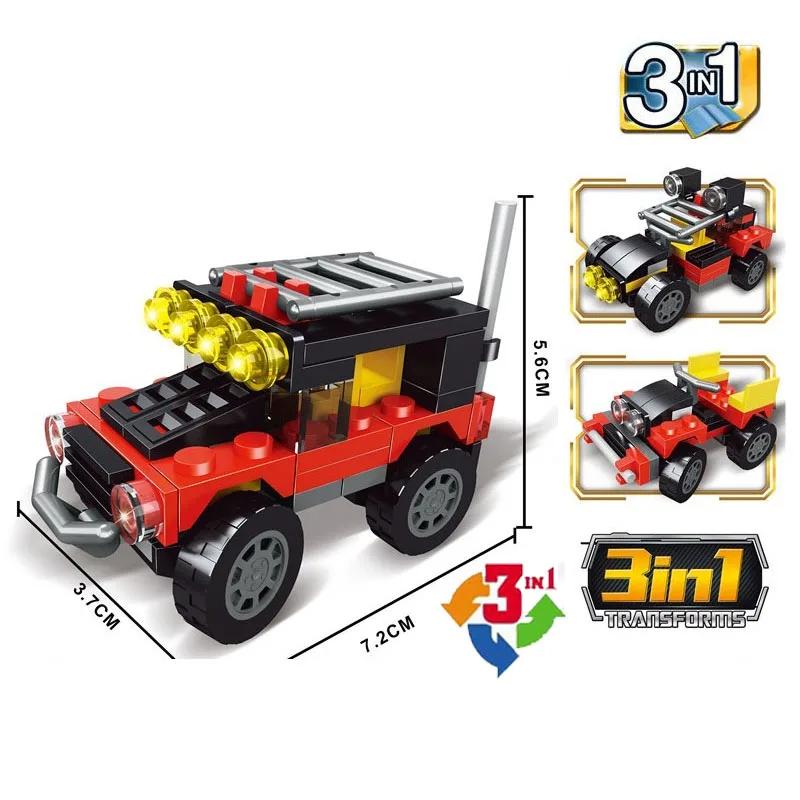 City Patrol Police Motorcycle Car Pursuit Prisoners Model Building Blocks Enlighten Action Figure Toys For Children