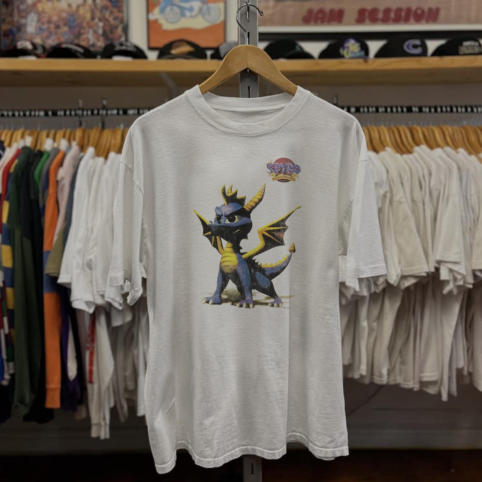 1998 Spyro The Dragon Rare T-Shirt White S L