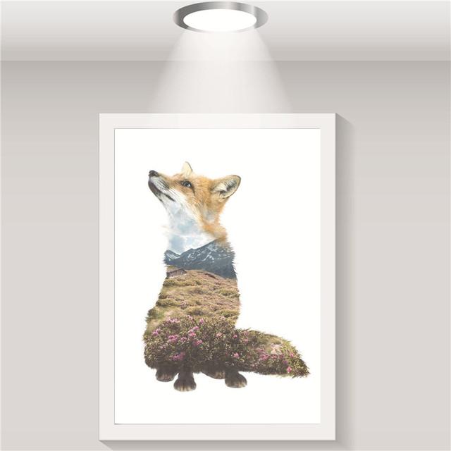 Scandinavian poster, canvas, flying eagle, forest, natural silhouette, wall art print, home decoration, oil painting without frame