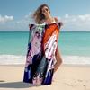 1pc Wednesday (9) Beach Towel, Comfortable and Thick, and Swimming/Bath/Picnic/Camping Towel, Suitable for Seaside Beaches