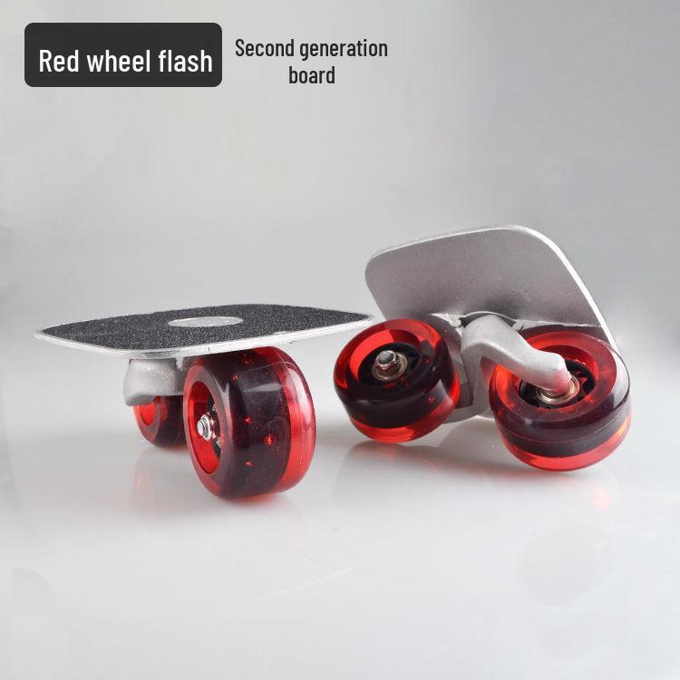 Youwei extrém sportok 6. generációs négykerekű drift tábla - Kettéosztott ingázó gördeszka felnőtteknek és gyerekeknek. Tools + 2 Bearings + Bag + Edge Guard