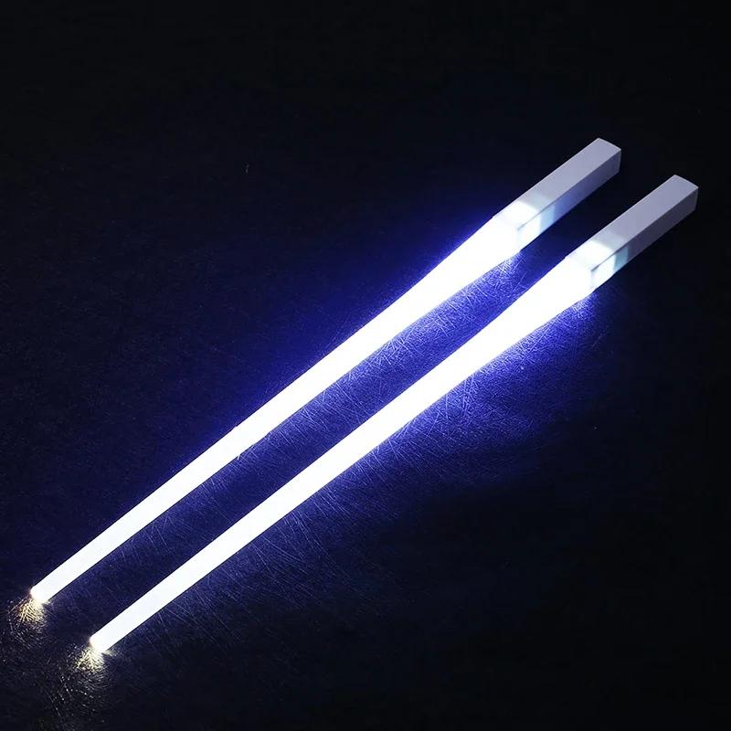 1Pair LED Luminous Chopsticks Light Up Dinning Party Tableware Multicolor Kitchen Accessories Led Stick Kitchenware Idea Product