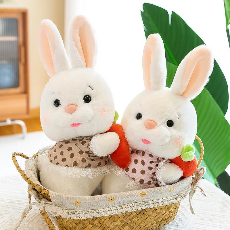 Drăguț Morcov Iepure Jucărie de Plus Păpușă Pernă Moale Iepuraș Copil Pernă Cadouri de Zi de Naștere pentru Copii Copii Însoțiți Jucării de somn Cadou pentru Fată