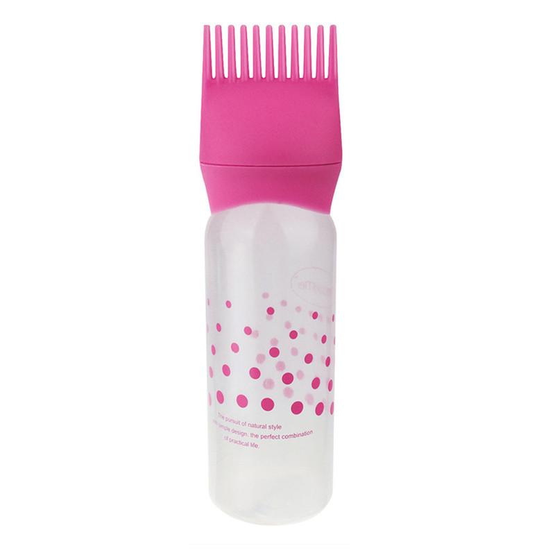 Plastic Shampoo Bottle Oil Comb Dispensing Applicator Bottles 3 Colors Big Capacity Salon Hair Coloring Hair Styling Accessories