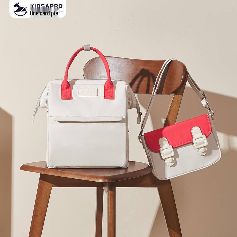 

Waterproof Parent-Child Backpack: Fashionable, Lightweight Stroller Bag with Baby Bottle Space