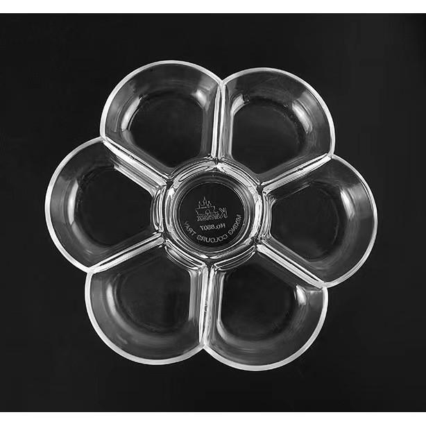 Imitation Ceramic Plum Blossom Thickened Palette for Chinese Painting and Calligraphy.