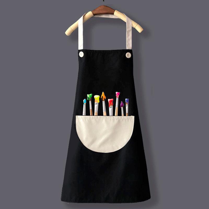 Children's Waterproof Painting & Chef Apron Set - Printed Coveralls & Waist Apron for Kindergarten.