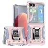 2-in-1 Composite Anti-drop Metal Ring Support Bracket Holder Case For Samsung Z Flip 7 Flip7 FE Galaxy Z Flip 6 5 4 Slim Cover