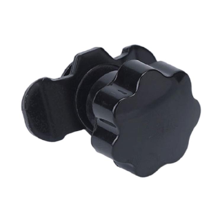 Roof Rack Adjustment Fastener Kit with Threaded Star Knob Hardware, Metal 4 Piece Set for Replacement Mounting Tasks