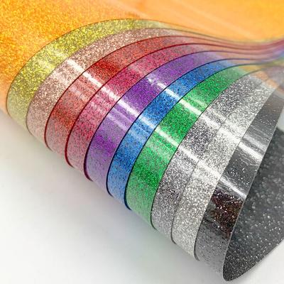 Glitzer Transferfolie Hitzepresse Schneidefolie Schilder Muster für T-Shirt Kleidung Tasche Hut Dekoration DIY Arbeit mit Schneiden
