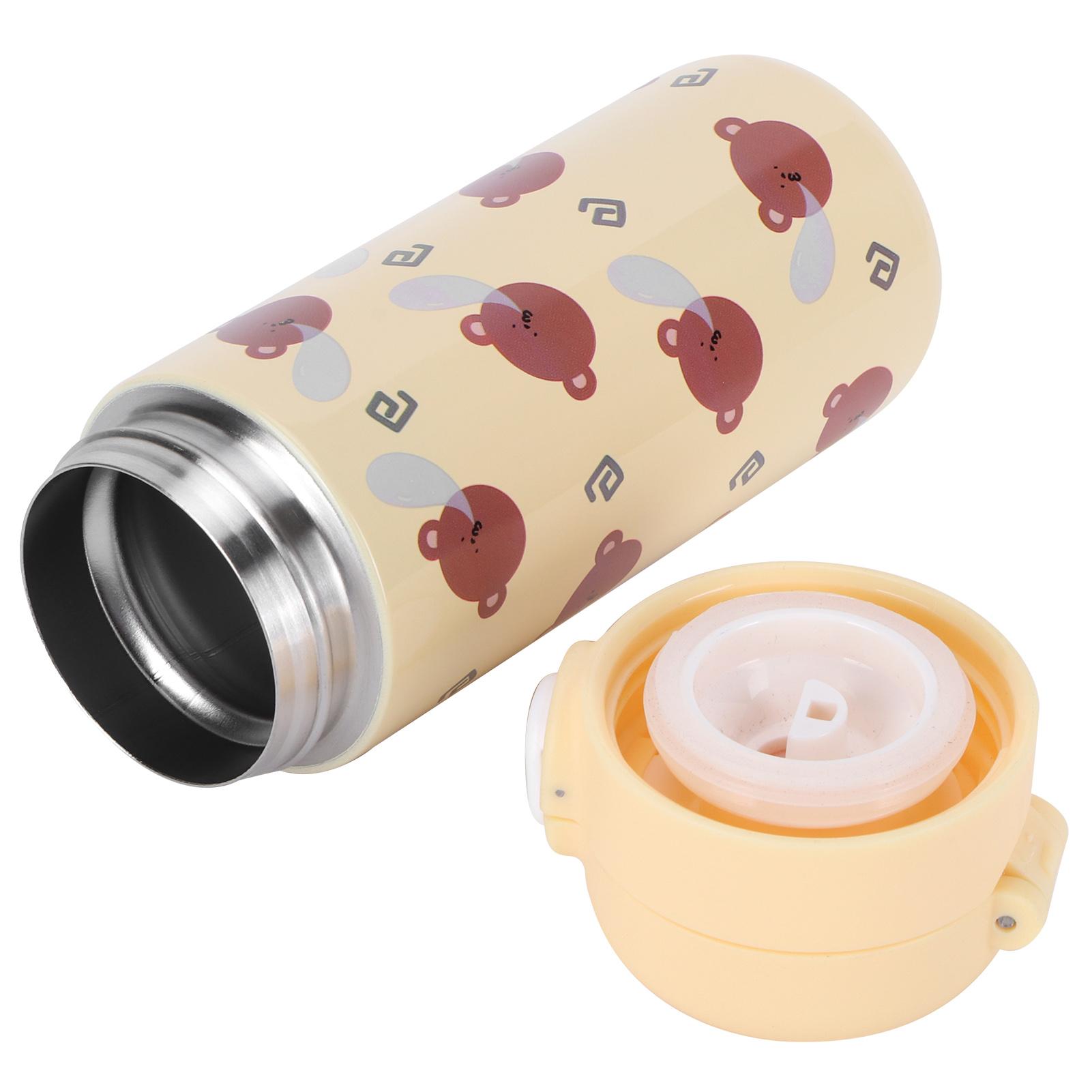 

Cartoon Animal Water Cup 304 Stainless Steel Originality Button Mug for Female