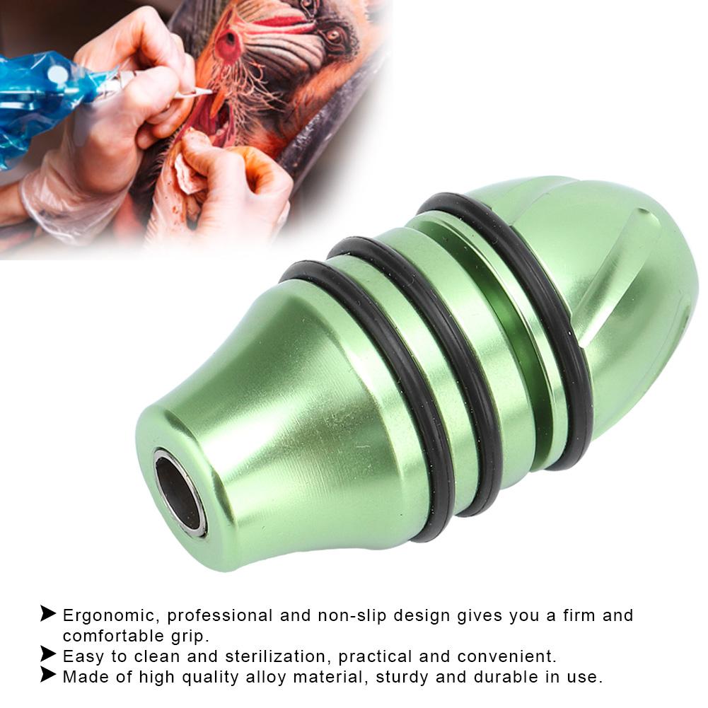 25mm 1.0inch Self Locking Alloy Tattoo Machine Grip Anti Slip Tattoo Supplies Body Art Tools(Green )