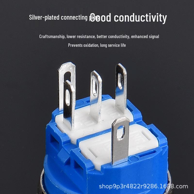Waterproof Metal Push Button Switch: 12/16/19/22MM, Self-Reset, Momentary, Light, High Current, Self-Locking