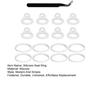 16Pcs Silicone Seal Ring with Tweezer for Thermoblast 24-64oz BPA-Free Part O Ring for Thermoblast Bottles Leakproof Replacement Accessories