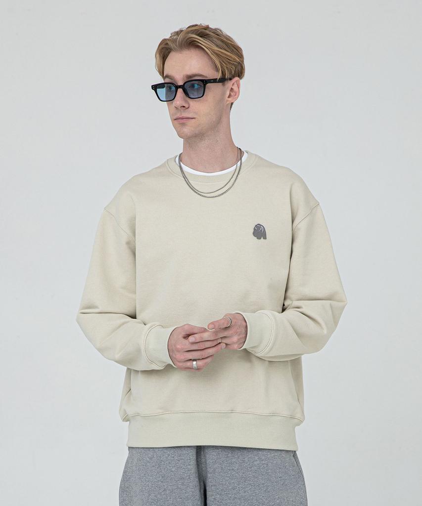 VESTITO Orso Piccolo Mtm Beige (Small Bear Patch Sweatshirt)