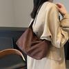 Large Capacity Hobo Bag Solid Color Ladies Tote Bag Simple Suede Shoulder Bag  Girls