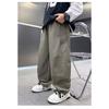 Boys Straight Loose Solid Color Casual Long Work Pants For Big Boys