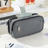 Large Capacity Three-Layer Multifunctional Pencil Case for Junior High Students - Best-Selling Simple Stationery Box for Boys and Girls
