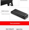 Portable Folding Charcoal Barbecue Grill with Skewers for Outdoor Cooking