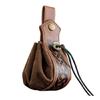 Multipurpose Drawstring Pouch Viking Style-Dice Bag Medieval Belt Bag for Unisex