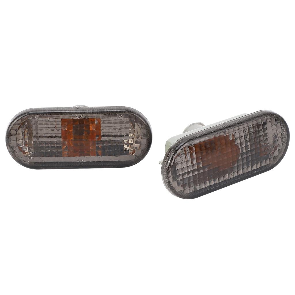Pair of Side Indicator Light Housing Long Lifespan Scratch Resistant 1J5949117 Replacement for Seat Arosa Smoked Black