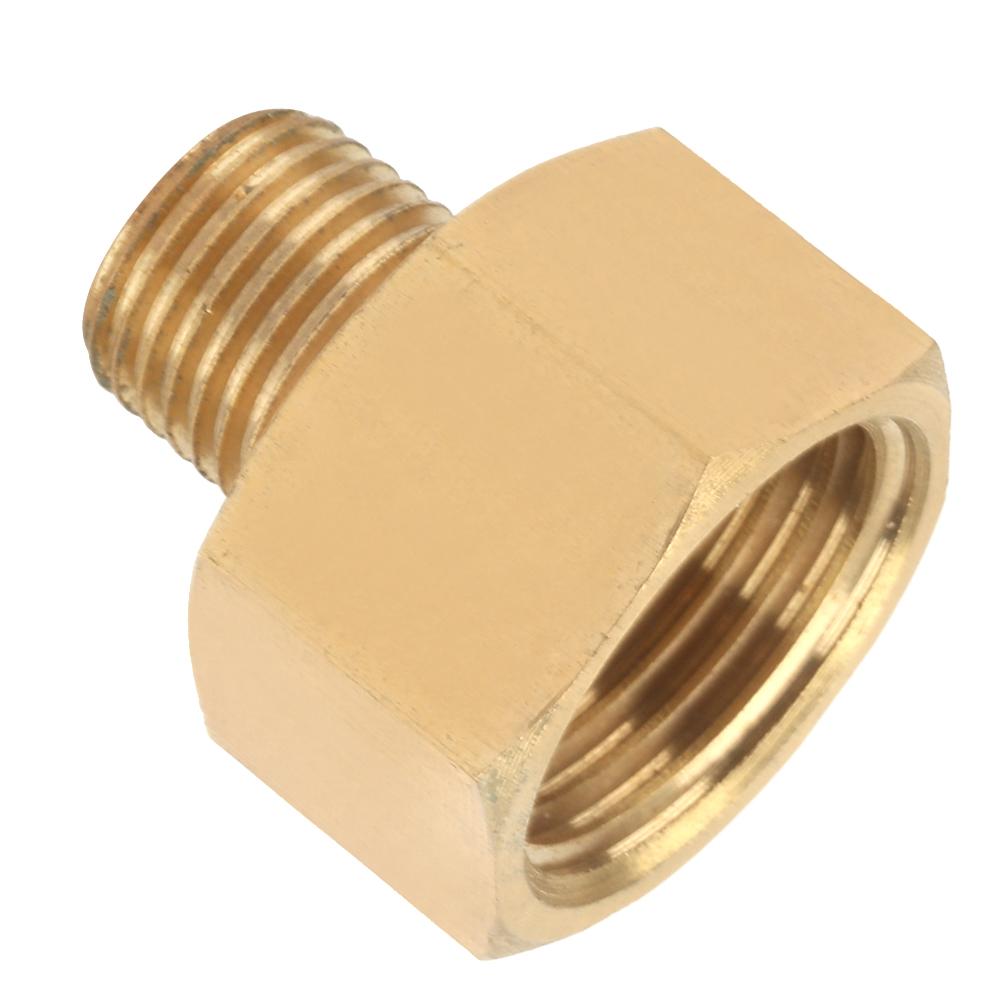 Brass Pipe Fitting Adapter for Pressure Gauge 1Celsius4  BSPT Male to 1Celsius4  NPT Female