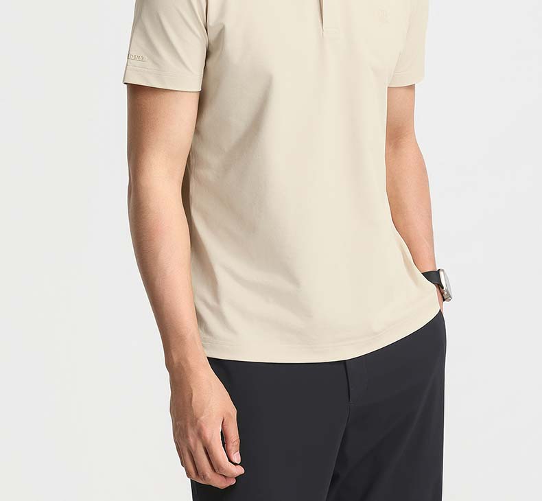 Langdeng [3A Antibacterial+Cooling] 26 New Summer Men's Smooth and Breathable Polo Shirt
