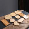 Bambusové podložky pod čaj Více tvarů Bambusový podnos Podložky pod květináče Úložné podložky Kuchyňské nádobí Dekorace Kreativní podložky pod kávu