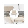 Chaises de salle à manger - MUVOE - Ensemble de 4 - Velours beige - Accoudoirs - Pieds réglables