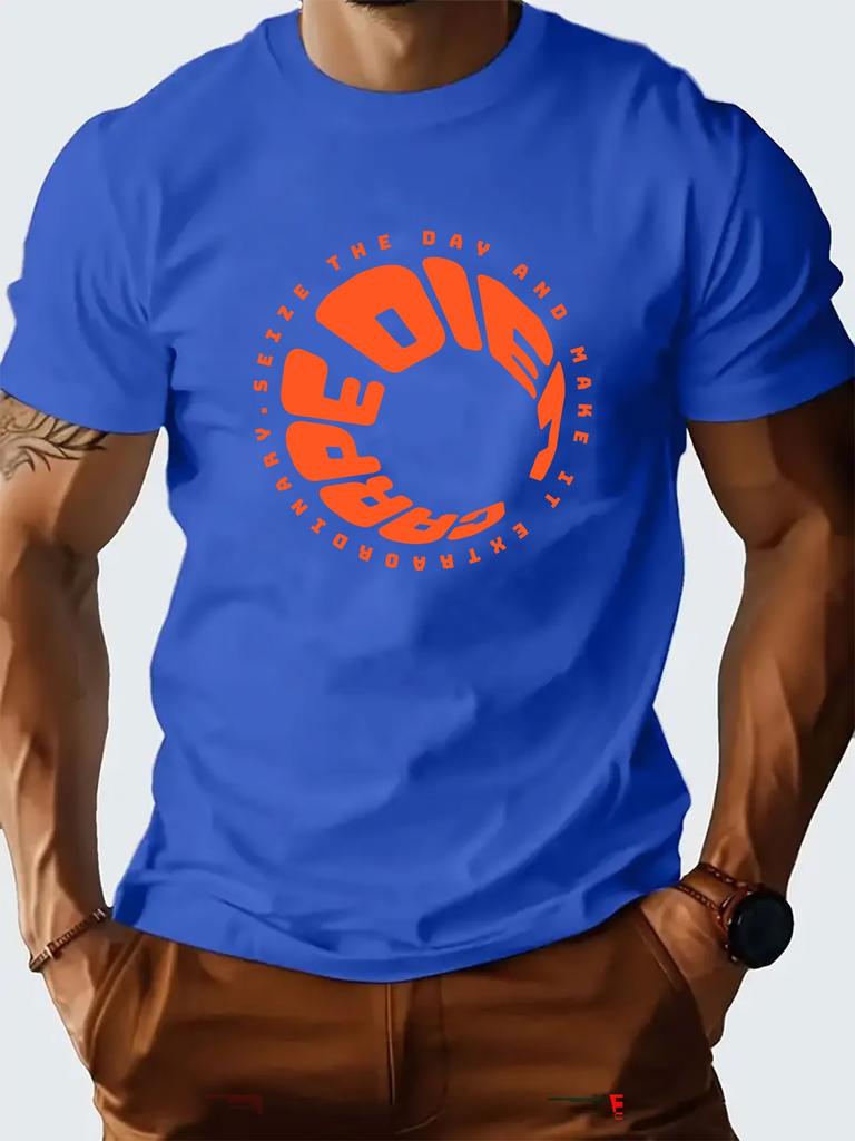 Letter Graphic Printed Short-sleeved Luxury Cotton T-shirt Summer Unisex Men Women Casual Loose Fashion Trendy Clothing