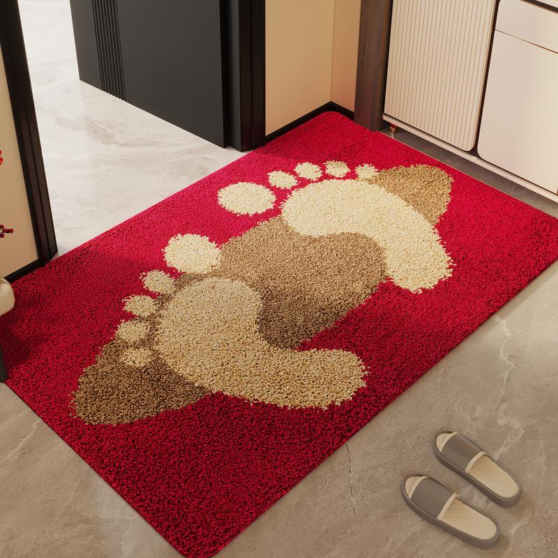 Chinese Style Entrance Mat, Outdoor/Indoor Door Mat, Dirt Trap, Non-Slip, Absorbent, Durable, Home Decoration, 40x60cm