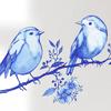 Kleine Vögel auf Baumästen Wandaufkleber Abnehmbarer Vogel-Wandsticker Abziehen und Aufkleben Kunst-Wandbilder für Jungen Mädchen Kinder