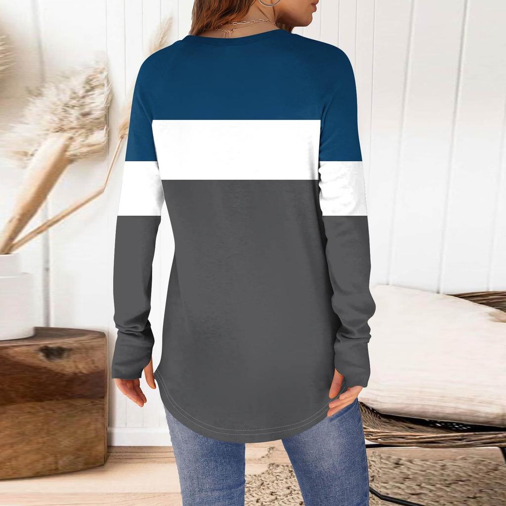 Womens Oversized Sweatshirt Graphic Sweater Long Sleeve Drop Shoulder Round Shirt Tops Vintage Clothes