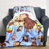 1pc Curious George (2) Blanket, Gift, for Men and Women, Soft Blanket, Good for Sofa Bed Couch Travel, Lightweight Flannel Blanket