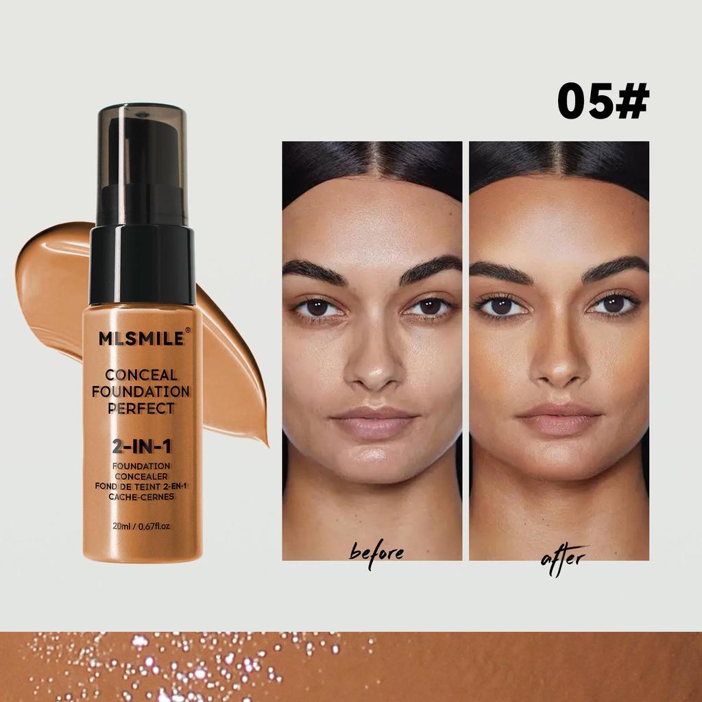 Long-lasting Waterproof Foundation: Moisturizing Concealer for Acne Marks & Dark Circles