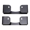 2pcs Hat Wall Racks Space Saving Acrylic Wall Mounted Hat Storage Organizers for Baseball Caps Black