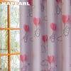 1PC NAPEARL 70-80% Blackout Cartoon Printed Girls' Room Pink Short Curtains for Bedroom Living Room Home Decor