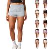 Modische Damen-Freizeit-Locker-Sitzende Bequeme Fitness-Sport Schnelltrocknende Dünne Leichte Kunst-Zweiteiler Dreiviertel-Shorts