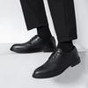 Leather shoes men's formal wear business spring and autumn new casual black suit wedding groom shoes men