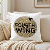 Book Epic FFourth Wing Cushion Cover Pillowcase Antidustmite Living Room Sofa Decor Cushion Room