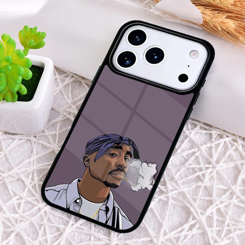 

Ударопрочный чехол для телефона Tupac 2pac для iPhone 17 Air 16e 15 11 12 14 13 Pro Max Чехол iPhone 12