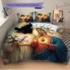 3-delig Heilige Harten Iconografie Beddengoed Set. Zacht en comfortabel, zonder kern. (1x dekbedovertrek + 2x kussenslopen) yy251009247