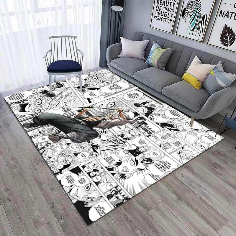 Japanese manga artist Koyoharu Gotouge's Demon Slayer carpet is suitable for living room and bedroom doormats office balcony decorative rugs H2