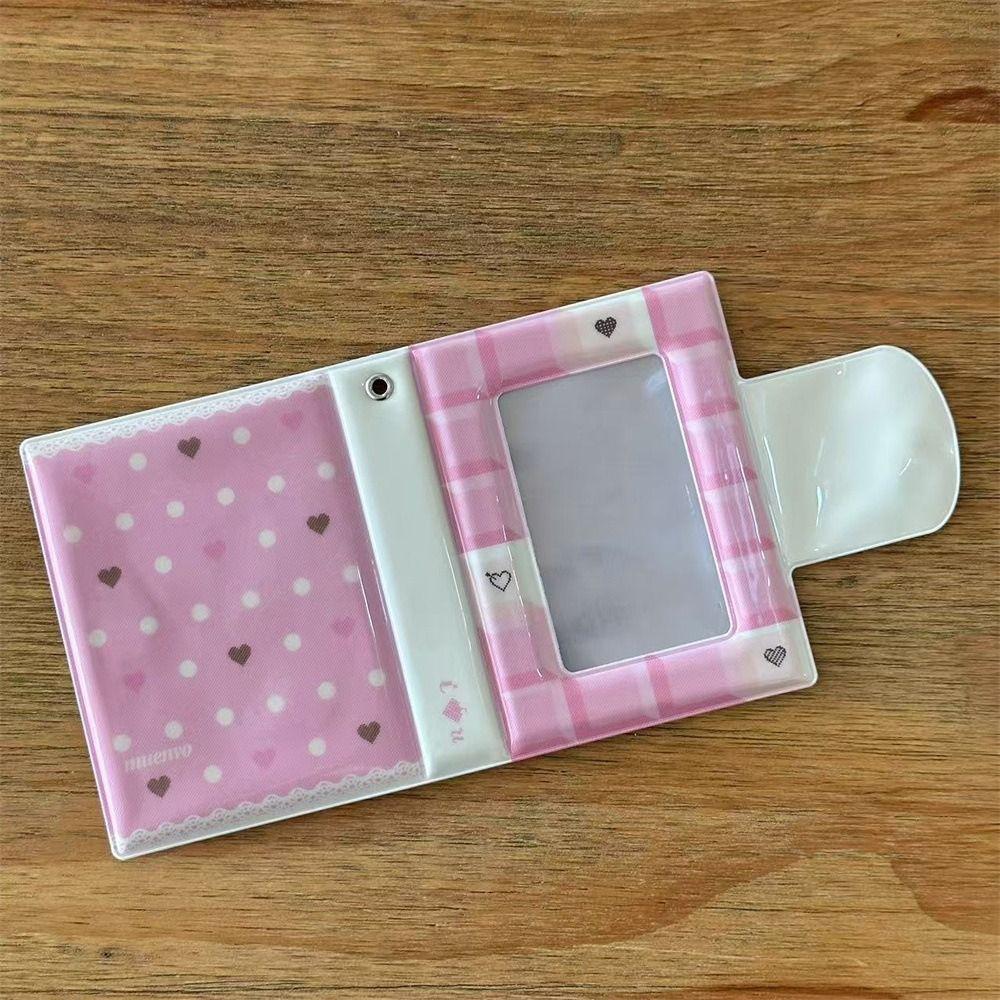 Cute 3 inch Kpop Album 32 Pockets Mini Photocard Holder Gift Chocolate Idol Photo Holder