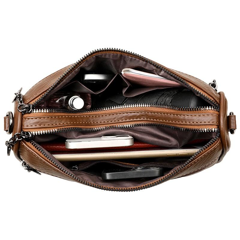 Damen Umhängetasche Mehrschichtige Umhängetasche Muttertasche Große Kapazität Schultertasche