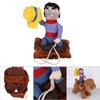 4Sizes Pet Dog Cowboy Costume Funny Knight Riding Clothes Cosplay Apparel
