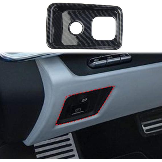 crosselec Carbon Fiber Dashboard Side Control Button Cover Trims for Chevrolet Corvette C8 2020-2025