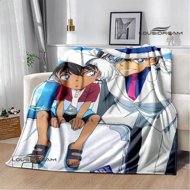 Detective Conan Cartoon Printed Blankets Picnic Blanket Warm Flannel Blankets Home Bed Linings Blankets for Beds Birthday Gift