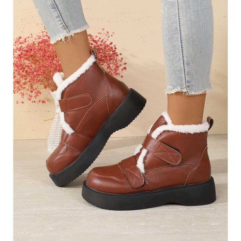Damenstiefel im britischen Stil mit mittlerem Absatz, vielseitige, dicksohlige Stiefeletten für Frühling und Herbst, lässige Mid-Calf-Stiefel
